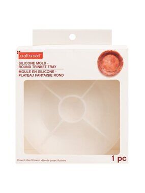 Craft Smart Silicone Mold Round Trinket Tray For Resin Projects 1 Pc